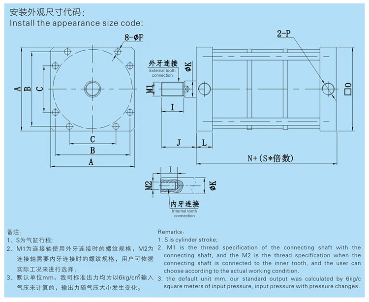JRBL多倍出力氣缸產品（pǐn）設計圖